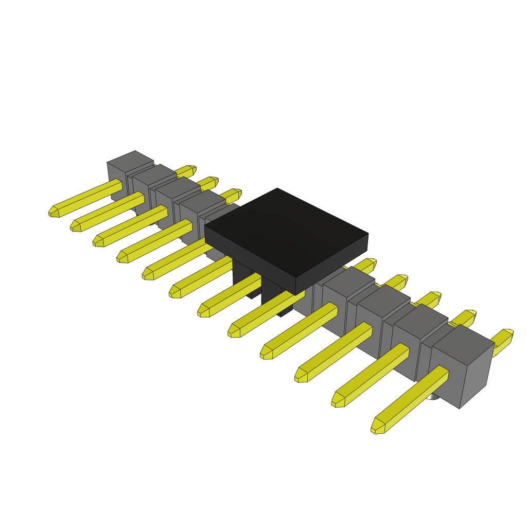 Samtec-TSM-112-01-L-SH-A-P-TR Connector Headers and PCB Receptacles Conn Unshrouded Header HDR 12 POS 2.54mm Solder RA Side Entry SMD T/R