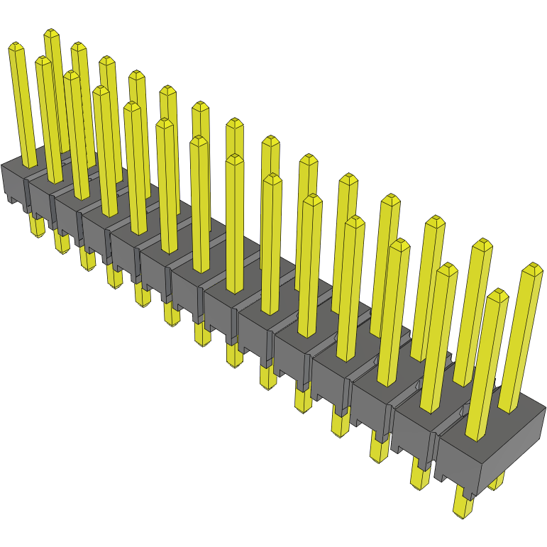 Samtec-TSW-114-14-T-D Steckverbinderleisten und Leiterplattenbuchsen Conn Unshrouded Header HDR 28 POS 2.54mm Solder ST Top Entry Thru-Hole Bulk