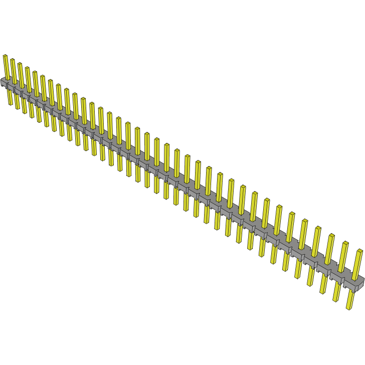 Samtec-MTLW-136-24-G-S-230 Connector Headers and PCB Receptacles Conn Unshrouded Header HDR 36 POS 2.54mm Solder ST Top Entry Thru-Hole Bulk
