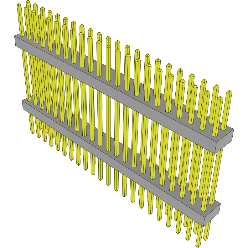 Samtec-TW-22-12-G-D-630-240 Steckverbinderleisten und Leiterplattenbuchsen Conn Board Stacker HDR 44 POS 2mm Solder ST Top Entry Thru-Hole Bulk