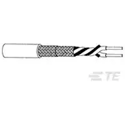 TE Connectivity-10613-24-9 Câble coaxial Twinaxial Cable Braid Ethylene Tetrafluoroethylene 24AWG 3.91mm White