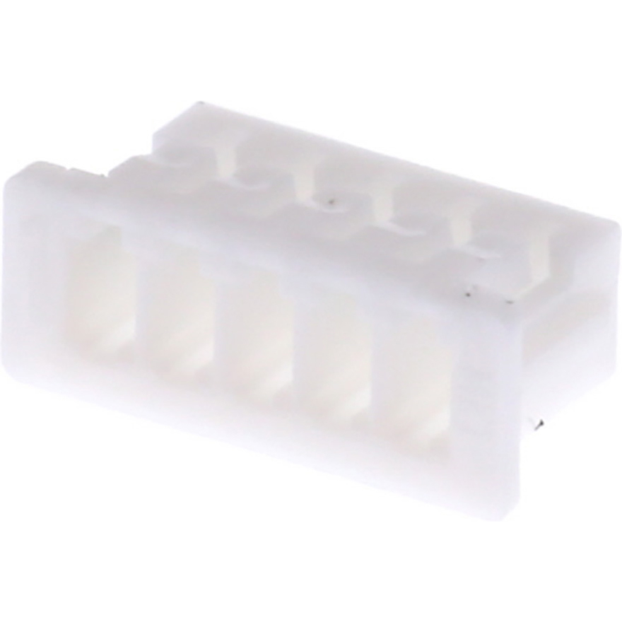 Molex-51021-0500 Connector Discrete Wire Housing Conn Housing RCP 5 POS 1.25mm Crimp ST Cable Mount White PicoBlade™ Bag