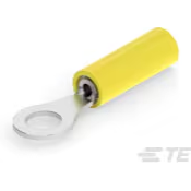 TE Connectivity-2-323914-2 Terminali connettore Ring Tongue Terminal 24AWG Copper Yellow/Blue Stripe 16.41mm Nickel Loose