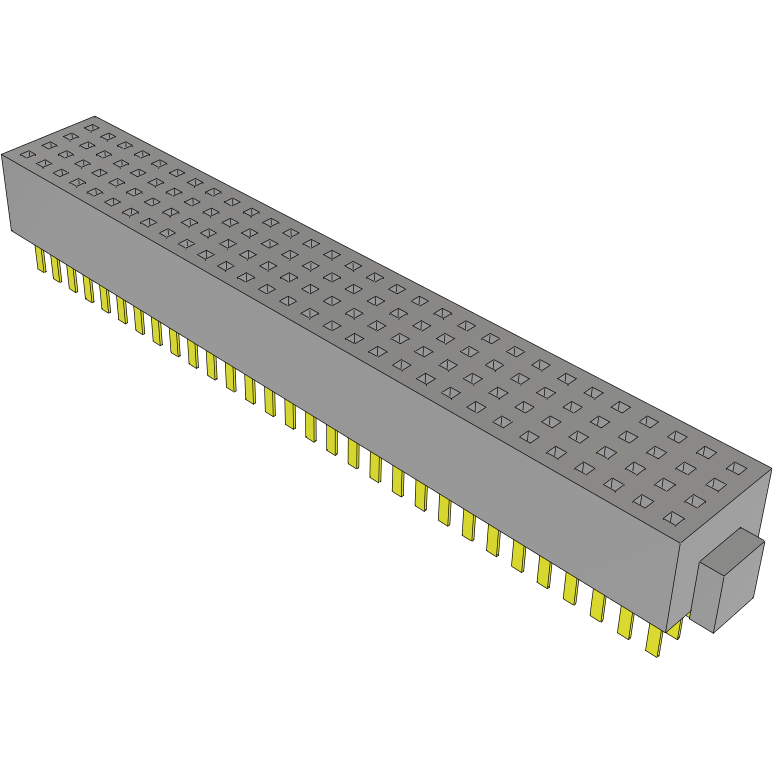 Samtec-FOLC-130-01-SM-Q 连接器插头及 PCB 插座 Conn Socket Strip SKT 120 POS 1.27mm Solder ST Thru-Hole Tube