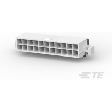 TE Connectivity-2-1586043-2 Connector Headers and PCB Receptacles Conn Wire to Board HDR 22Power POS 4.2mm Solder RA Side Entry Thru-Hole Tray