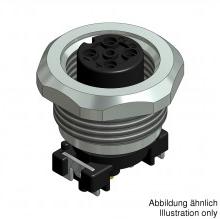 CONEC-43-02103 Steckverbinder, rund Conn M12 Circular SKT 4 POS Solder ST SMD 4 Terminal 1 Port Bulk