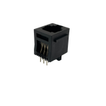 Conn Modular Jack F 8 POS 1.27mm Solder ST Thru-Hole 8 Terminal 1 Port Cat 5/Cat 5e Tray