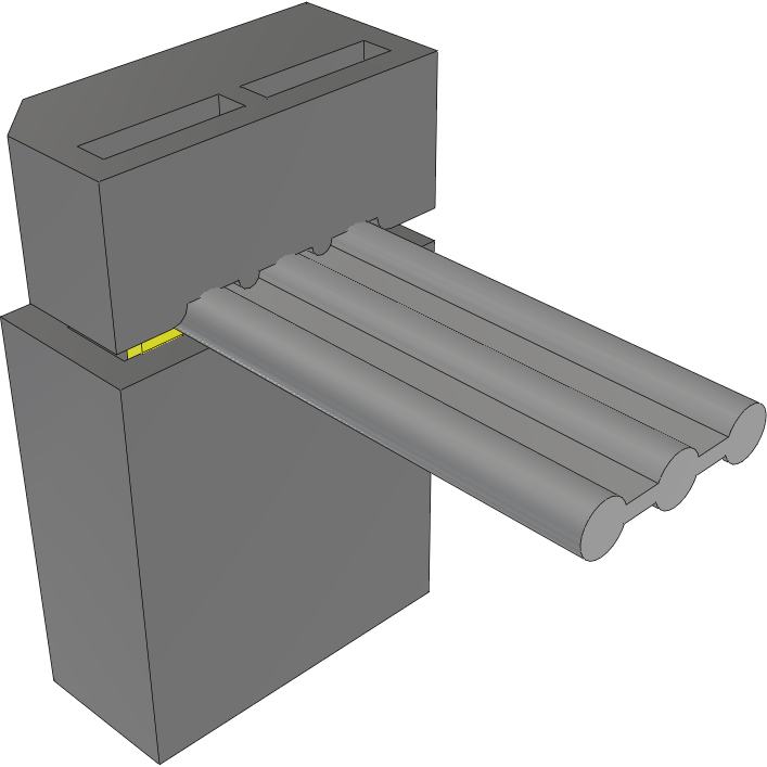 Samtec-IDSS-02-S-12.00 Flachband Kabelbaugruppen Cable Assembly 0.304m 28AWG 2.54mm 2 POS IDC Connector F Bulk