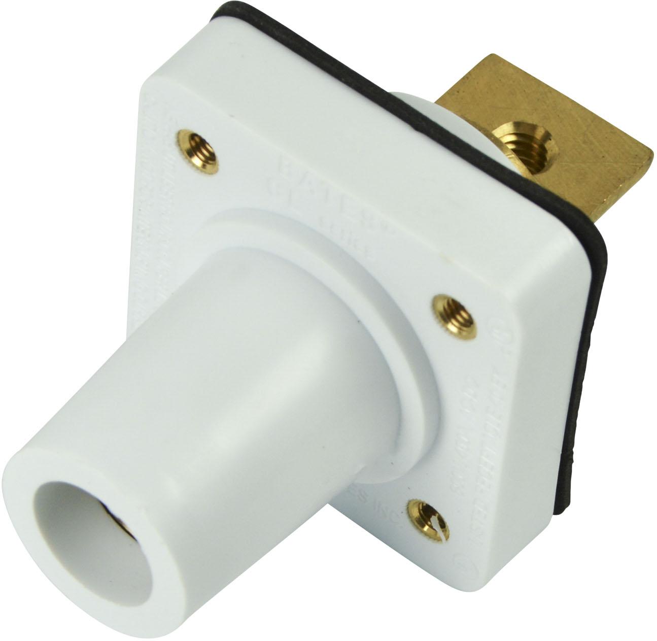 Marinco-CL40FRB-BB-B Steckverbinder CL Series Panel Mounts (400A / 600V) 2/0 - 4/0 AWG Female Bus Bar - White (B)