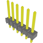 Conn Unshrouded Header HDR 6 POS 2.54mm Solder ST Top Entry Thru-Hole Bulk