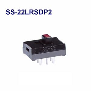 NKK Switches-SS-22LRSDP2 Switch Slide Switch Slide ON ON DPDT Top Slide 0.1A 30VDC PC Pins Thru-Hole