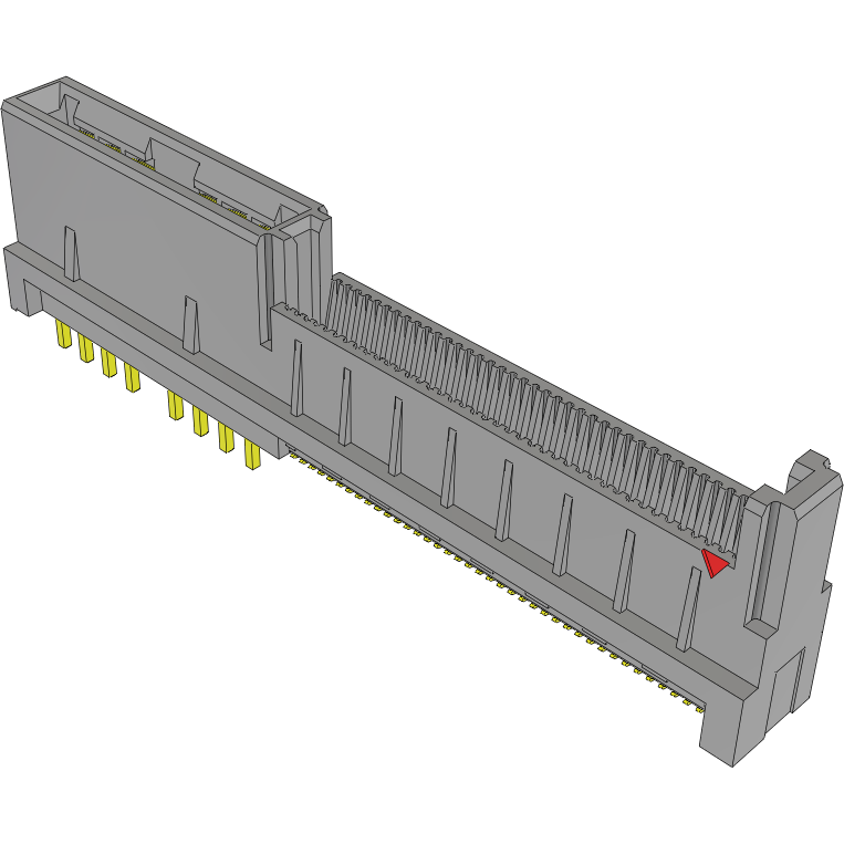 Samtec-HSEC8-140-01-S-PV-4-2 Conector de borde de tarjeta Conn High Speed Combo Card Edge SKT 4Power/80Signal POS (2.5mm/4.5)mm/0.8mm Solder ST SMD/Thru-Hole EDGE RATE® Tray