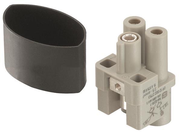 HARTING-9120022752 Steckverbinder, rechteckig Conn Rectangular F 2 POS Screw ST Cable Mount