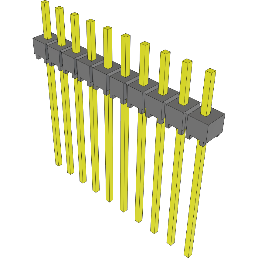 Samtec-MTSW-110-11-L-S-175 Steckverbinderleisten und Leiterplattenbuchsen Conn Unshrouded Header HDR 10 POS 2.54mm Solder ST Top Entry Thru-Hole Bulk