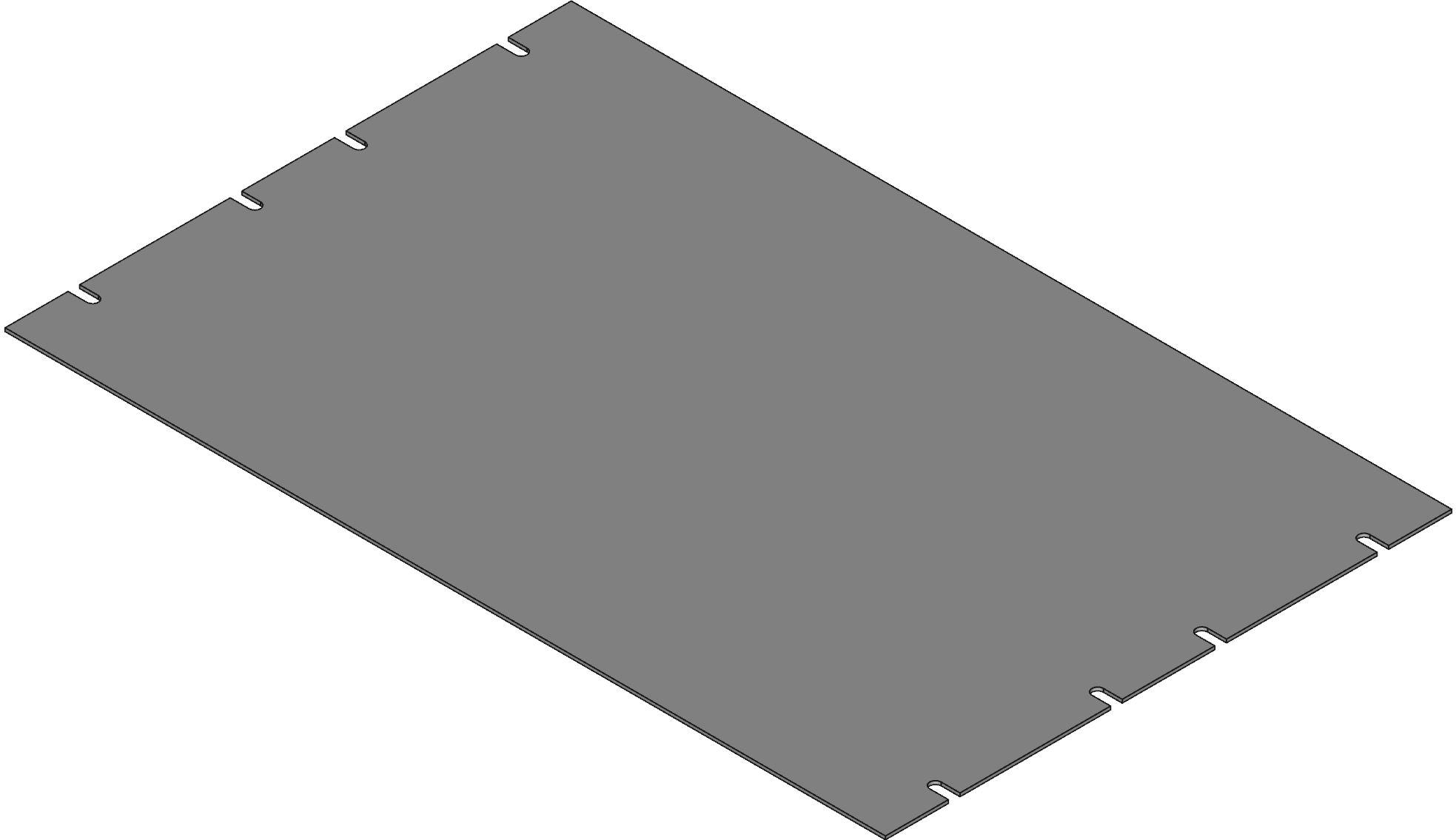 Hammond Manufacturing-PBPS19012LG2 null Steel Rack Panel, Light Gray