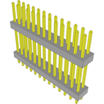 Conn Board Stacker HDR 26 POS 2mm Solder ST Top Entry Thru-Hole Bulk