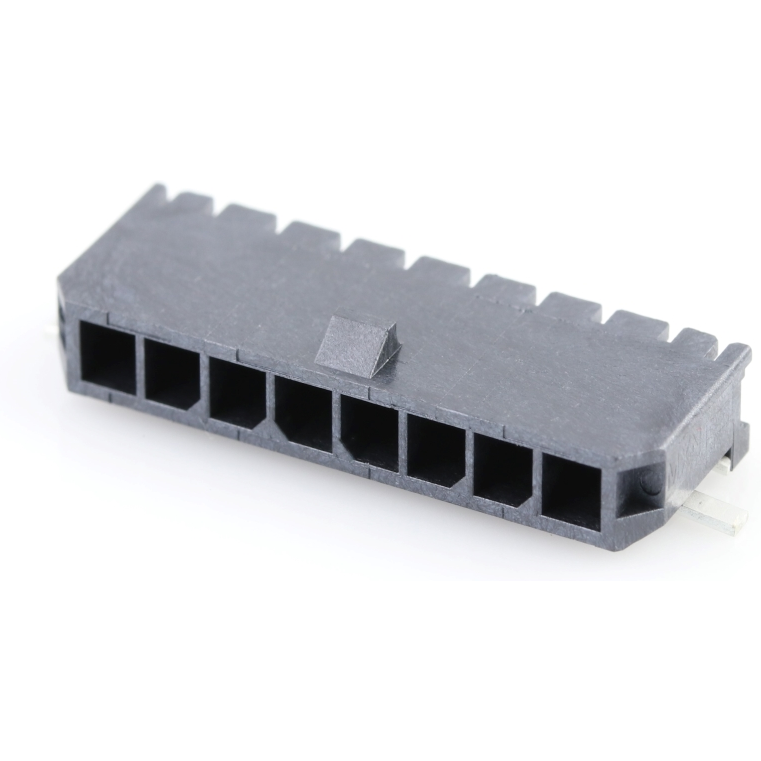 Molex-0436500814 电源连接器 Conn Power M 8 POS 3mm Solder RA SMD 8 Terminal 1 Port Micro-Fit 3.0™ T/R