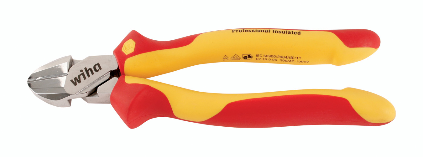 Wiha Tools USA-32838 Pliers Insulated High Leverage Diagonal Cutters. 8.0in/200mm OAL