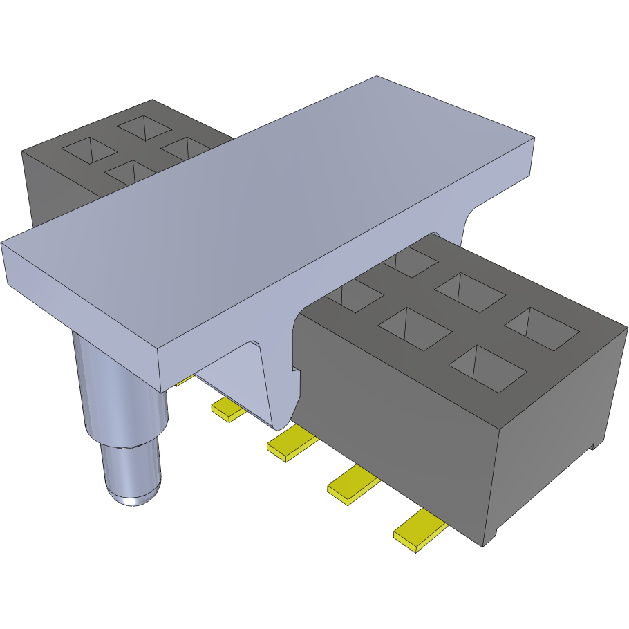 Samtec-CLP-108-02-G-D-BE-PA-TR Connector Headers and PCB Receptacles Conn Socket Strip SKT 16 POS 1.27mm Solder ST Bottom Entry SMD TIGER CLAW™ T/R