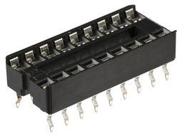 Assmann WSW components, Inc-A 18-LC-TR Steckverbinder, Buchsen Conn IC Socket SKT 18 POS 2.54mm Solder ST Thru-Hole Tube