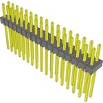 Conn Unshrouded Header HDR 34 POS 2.54mm Solder ST Top Entry Thru-Hole Bulk