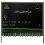 Texas Instruments-PT6721C Convertidor de CC a CC y módulo del regulador de conmutación Module DC-DC 12VIN 1-OUT 1.3V to 3.5V 14A 23-Pin SIP SMD Module