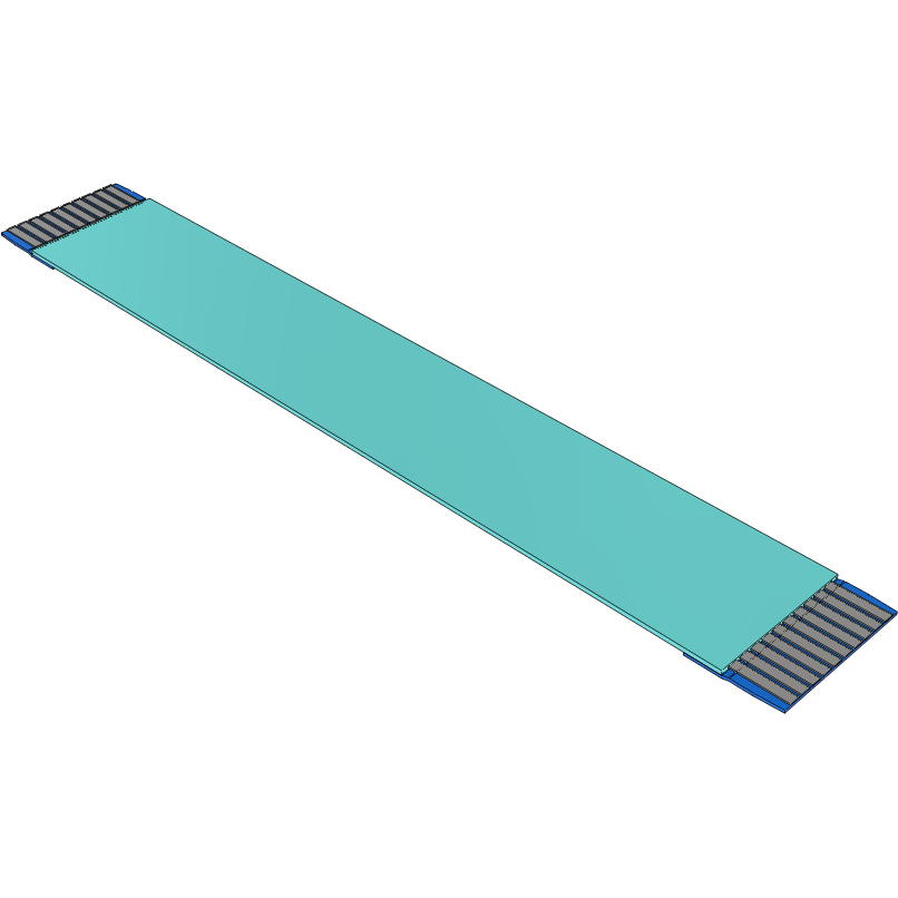 Samtec-FJ-10-D-02.43-4 Flachband Kabelbaugruppen Cable Assembly 0.06m 1mm 10 to 10POS FFC to FFC Bulk