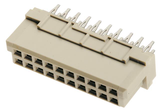 HARTING-09242206870 Steckverbinder, Mutterplatine Conn DIN 41612 F 20 POS 2.54mm Press Fit ST Thru-Hole