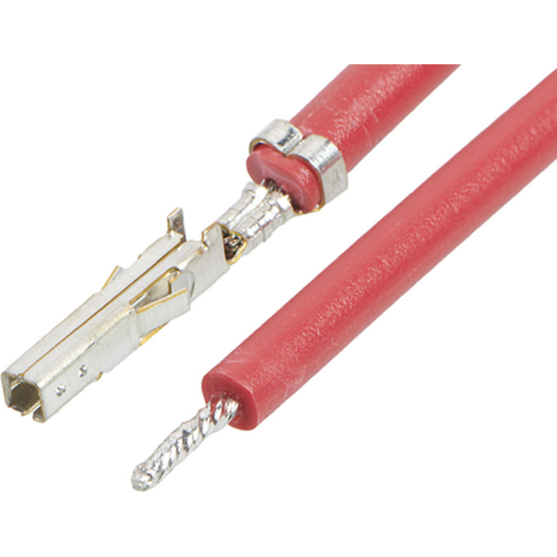Molex-2153412105 其他电缆组件 Cable Assembly UL 1015 0.45m 20AWG Crimp Terminal 1 POS F Crimp Bag