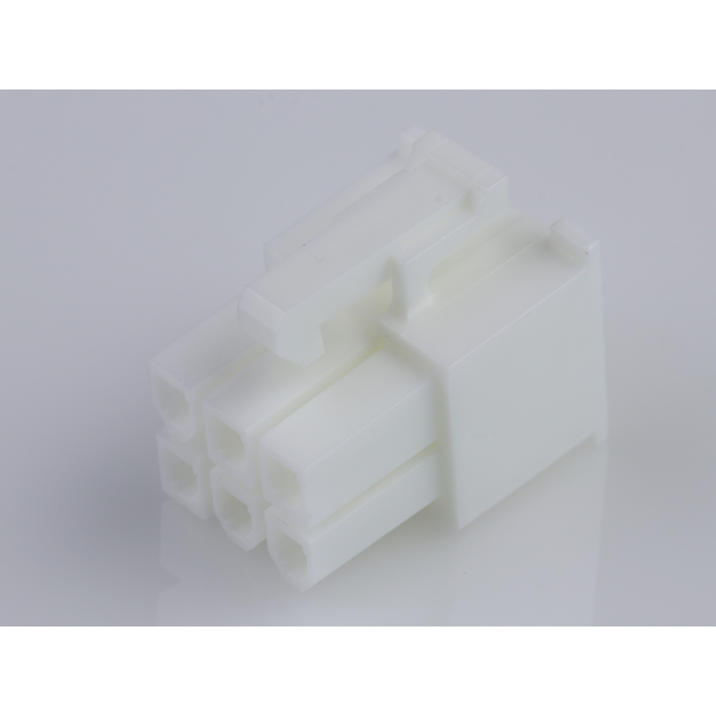 Molex-0039012065 Einzeladersteckverbinder, Gehäuse Conn Housing RCP 6 POS 4.2mm Crimp ST Cable Mount Natural Mini-Fit Jr™ Bag