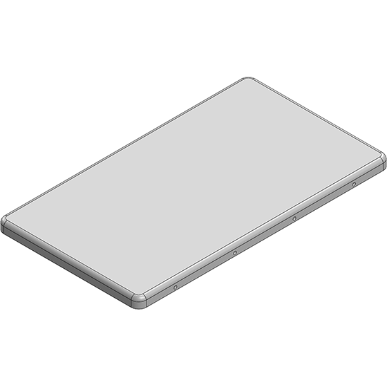 Masach Tech-MS631-10C null 63.5 x 35.9 x 2.5mm Two-piece Drawn-Seamless RF Shield/EMI Shield COVER (CRS)