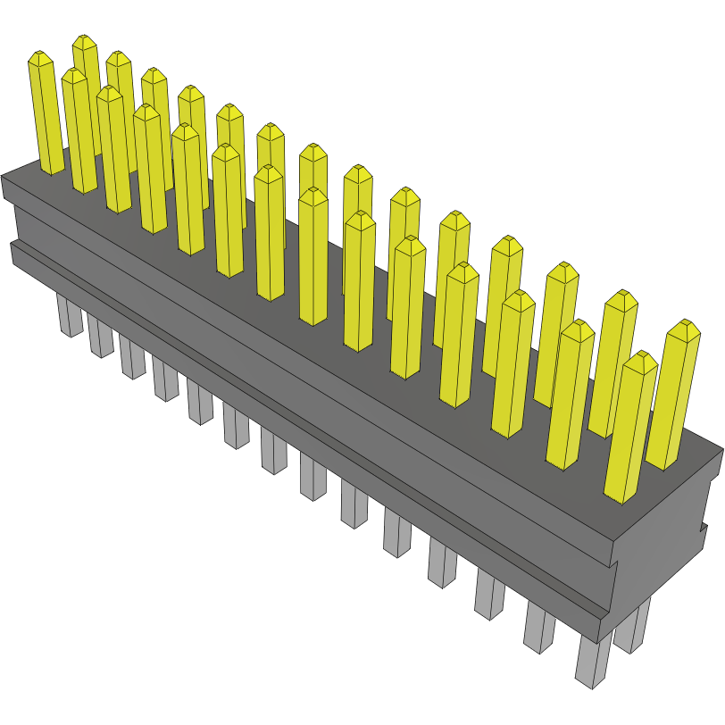 Samtec-FTSH-114-01-L-D Steckverbinderleisten und Leiterplattenbuchsen Conn Unshrouded Header HDR 28 POS 1.27mm Solder ST Top Entry Thru-Hole Tube