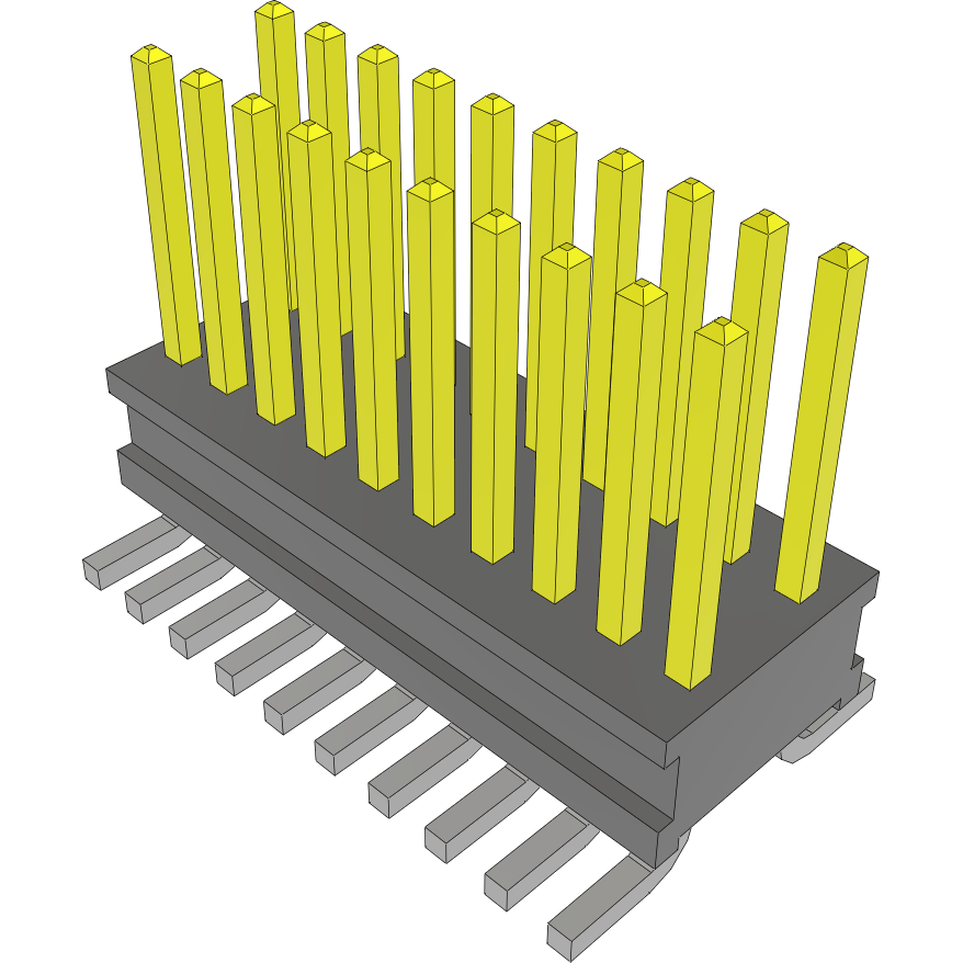 Samtec-FTR-110-01-L-D Connector Headers and PCB Receptacles Conn Unshrouded Header HDR 20 POS 1.27mm Solder ST Top Entry SMD Tube