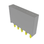 Conn Socket Strip SKT 5 POS 2.54mm Solder ST Top Entry Thru-Hole Bulk