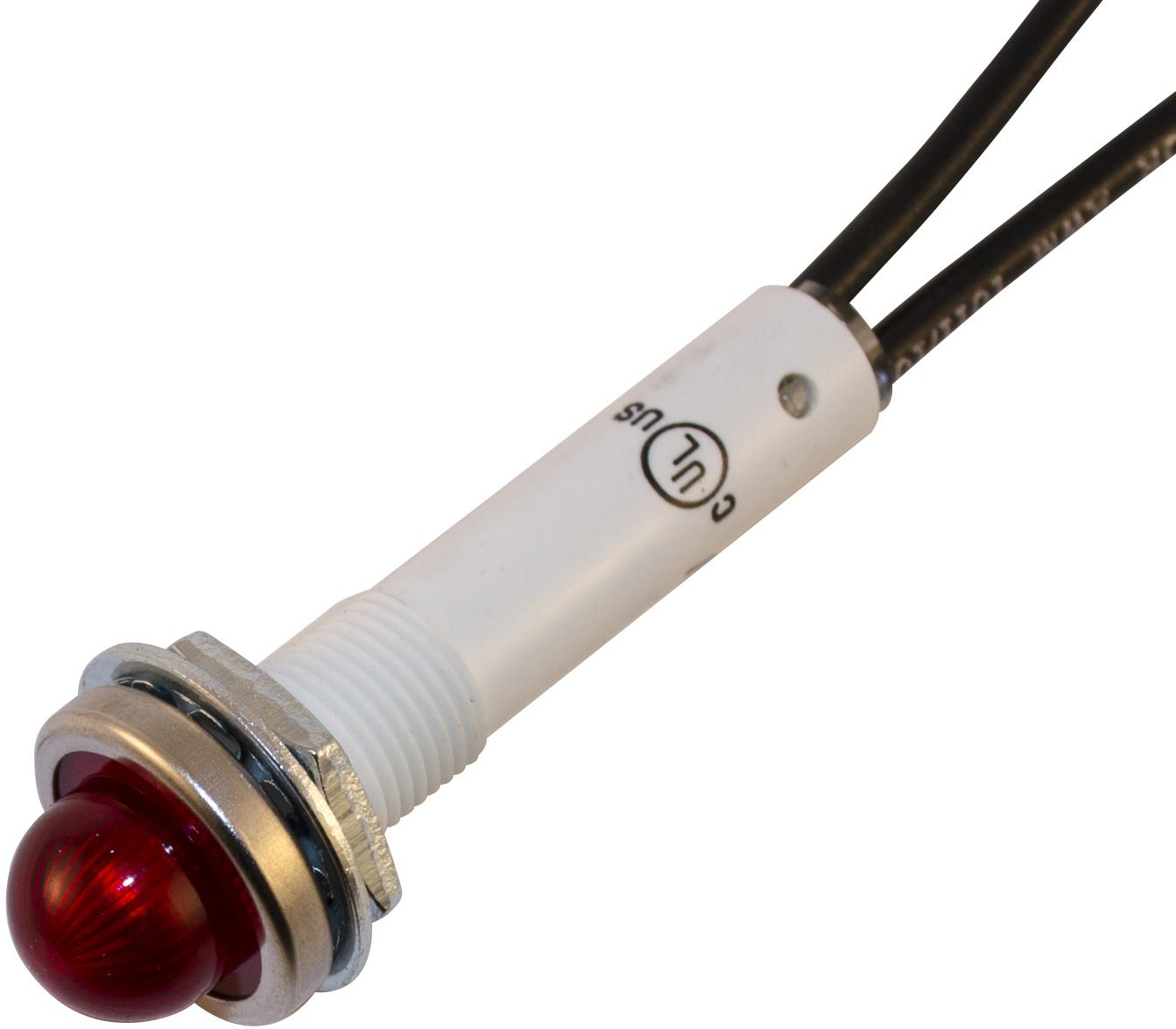 Wamco, Inc-WL-6010M1 Panel Mount Indicators Red Panel Mount Indicator