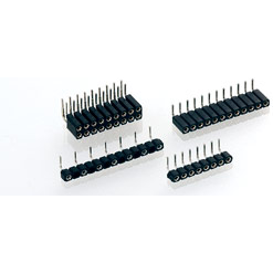 PRECI-DIP SA-801-83-018-20-001101 Piastre connettori e prese PCB Conn SIP Socket Strip SKT 18 POS 2.54mm Solder RA Side Entry Thru-Hole