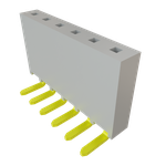 Conn Socket Strip SKT 6 POS 2.54mm Solder RA Side Entry Thru-Hole Layer