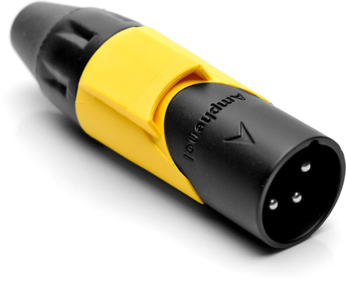 Amphenol-AX3MB5M Steckverbinder für Audio und Video Conn XLR Connector M 3 POS Solder Cup ST Cable Mount 3 Terminal 1 Port Box