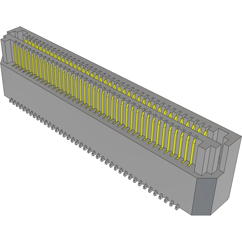 Samtec-LSS-140-02-F-DV-LC 连接器插头及 PCB 插座 Conn Socket and Terminal Strip SKT/HDR 80 POS 0.635mm Solder ST SMD Tray