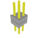 Conn Board Stacker HDR 4 POS 2mm Solder ST Top Entry Thru-Hole Bulk