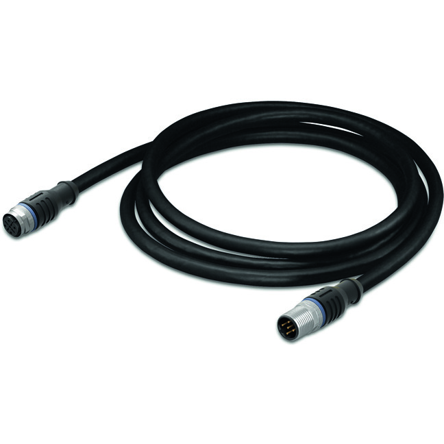 WAGO-756-5401/050-020 Andere Kabelbaugruppen Sensor/Actuator Cable, fitted on both ends, 5-Pole, M12 Socket, Straight, M12 Plug, Straight, 2 m
