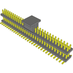 Conn Board Stacker HDR 60 POS 1.27mm Solder ST Top Entry SMD FLEX STACK™ T/R