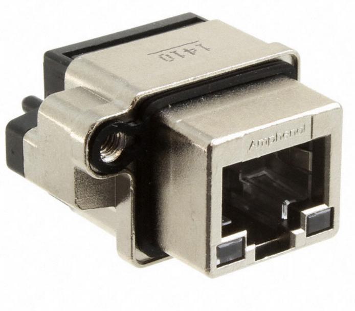 Amphenol Communications Solutions-MRJR54800F 电话及电信连接器 Conn RJ-45 RCP 8 POS 2.54mm Solder ST Thru-Hole 12 Terminal 1 Port