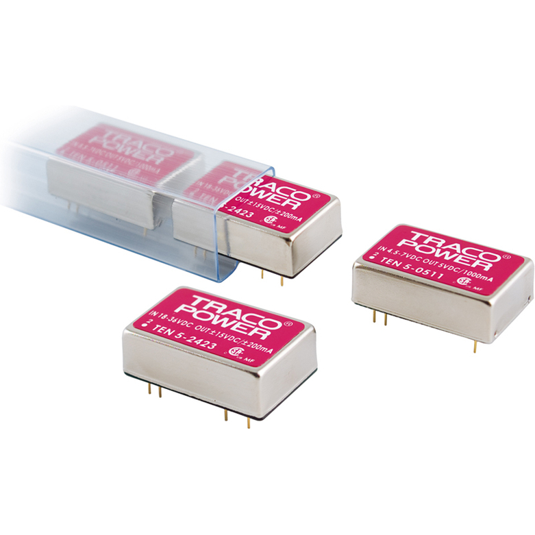 Traco Power-TEN 5-2422 DC to DC Converter and Switching Regulator Module Module DC-DC 24VIN 2-OUT -12V/12V -0.25A/0.25A 6W 8-Pin DIP Module