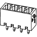 Conn Shrouded Header (4 Sides) HDR 5 POS 3.81mm Solder ST Top Entry Thru-Hole Eurostyle