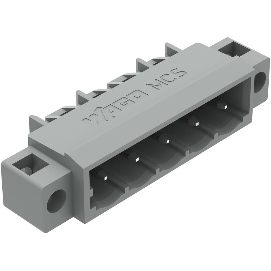 WAGO-231-435/040-000 连接器插头及 PCB 插座 Conn Wire to Board M 5 POS 5mm Solder RA Thru-Hole Box
