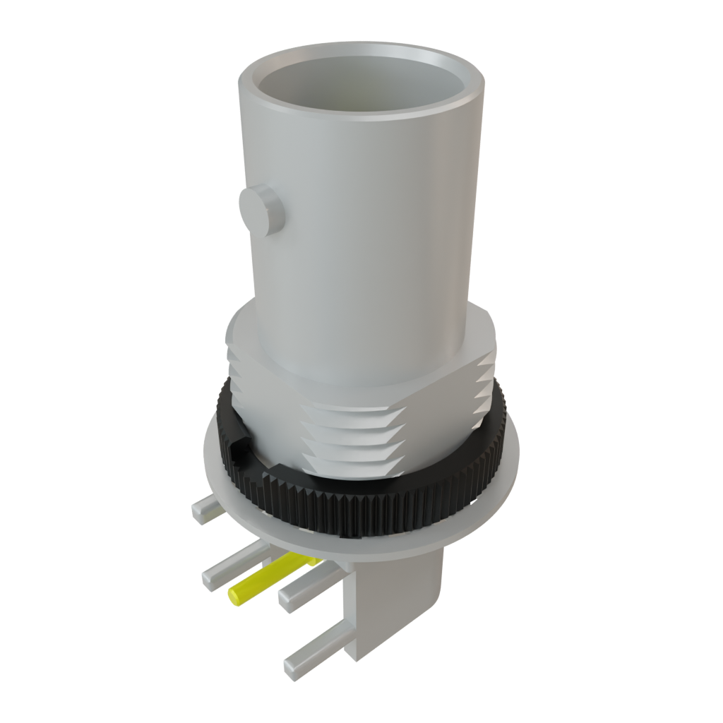 Samtec-BNC7T-J-P-GN-RA-BH2D Connettore RF Conn BNC 0Hz to 12GHz 75Ohm Solder RA Thru-Hole RCP Gold Kit