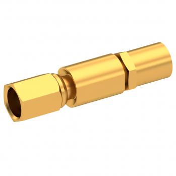 Radiall-7002-1572-003 RF-Steckverbinder Conn SSMC 0Hz to 12.4GHz 50Ohm Crimp ST Cable Mount PL Gold