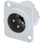 Conn XLR Connector M 3 POS Solder Cup ST Panel Mount 3 Terminal 1 Port