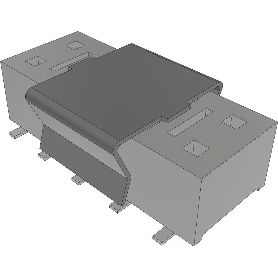 Samtec-HLE-105-02-F-DV-BE-A-P Piastre connettori e prese PCB Conn Socket Strip SKT 10 POS 2.54mm Solder ST SMD Tube